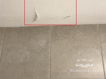 Зашпаклевать/ покрасить потолок, поклеить 4 полотна обоев. Русановка