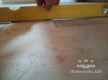 Укладка половой доски 150 кв.м. на черновой деревянный пол.
