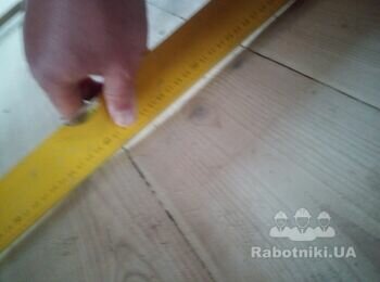Укладка половой доски 150 кв.м. на черновой деревянный пол.