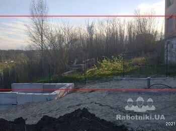 Фундамент під будинок-вагончик 3х10 м, Ходосівка