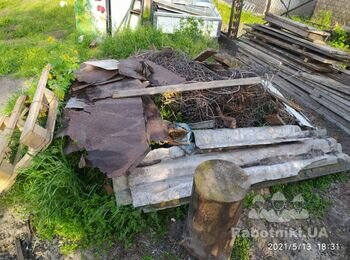 Вывоз строительного мусора насыпью Газон