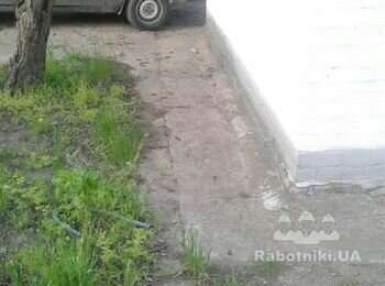 Ремонт отмостки дачного домика 5х4.3