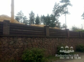 Потрібна бригада на бутовий паркан 80.п м