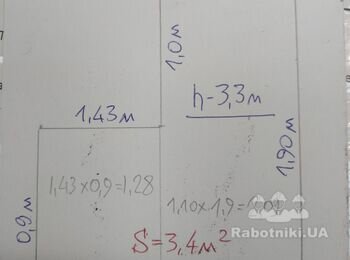 Стены и пол в кладовке