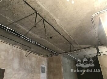 Монтаж 85 м2 гипсокартона на потолок