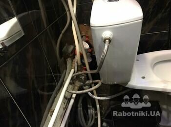 Сан.вузол, 3 кв. м., Заміна плитки, Сантехніка, проведення електрики