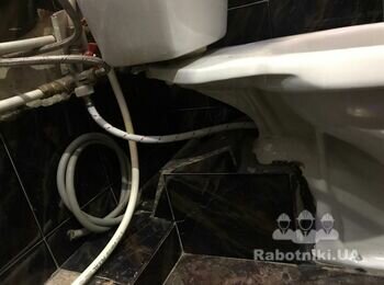 Сан.вузол, 3 кв. м., Заміна плитки, Сантехніка, проведення електрики