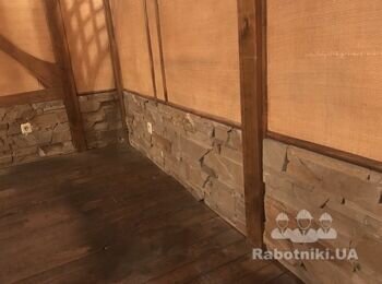 Облицовка речным камнем (до 4х кв м)