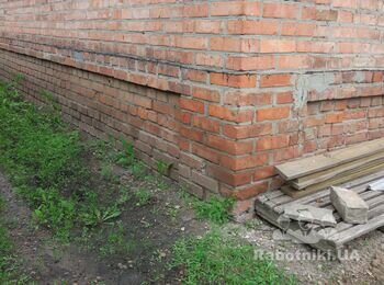 Обустройство отмостки вокруг частного дома, 48м