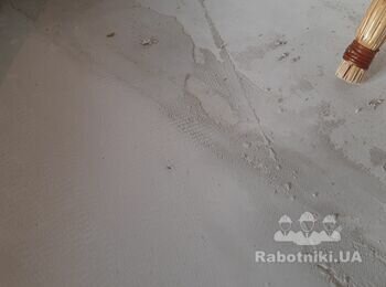 Подготовка стен под обои, стяжка пола под кварц виниловый пол
