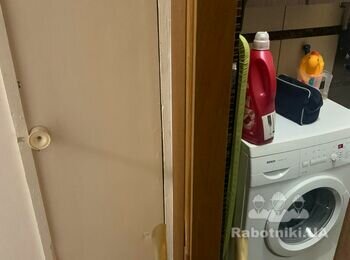 Переделка кладовки под прачечную.