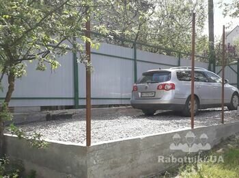 Монтаж гаража з металопрофіля