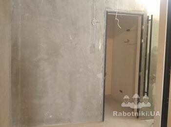Облицювання стін 33м штучним каменем 22мм.