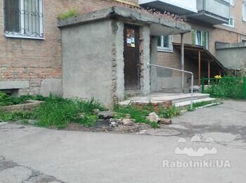 Штукатурка подъездов.