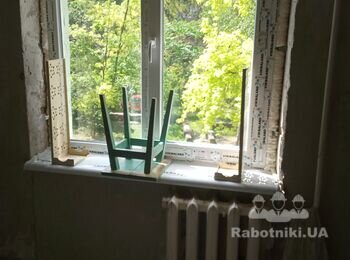 Ручная ЦПС штукатурка откосов