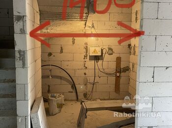 Заложить дверной проем газоблоком 10см