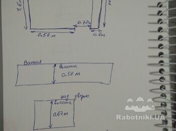 Укладання плитки у ванній 21 кв.