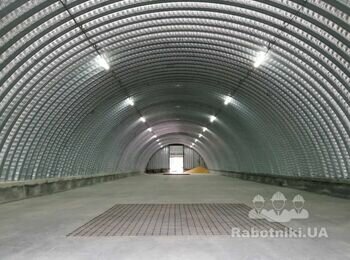 Бригада на монтаж металлоконструкций (ангар) 22 * 54
