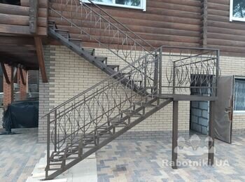 Пристрій тераси і зовнішніх сходів в будинку + шліфування дерев'яної підлоги