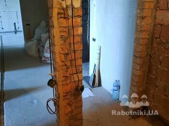 Санузел, Шпаклевка/Обои, Паркет