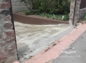 Укладка 25 кв.м. тротуарной плитки на бетонное основание
