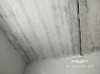 Выровнять потолки шпаклевкой, под покраску