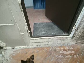 Установка откосов входной двери