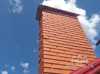 Разобрать и выложить новый дымоход-вентканал 200 шт. кирпича