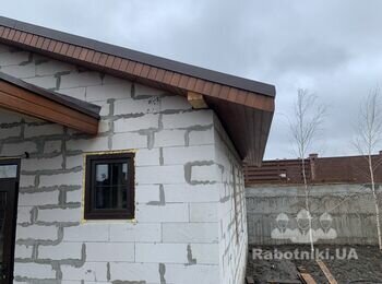 Отделка фасада Короед комплекс, 340м2