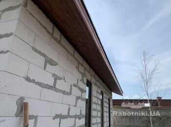 Отделка фасада Короед комплекс, 340м2