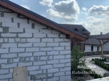 Отделка фасада Короед комплекс, 340м2