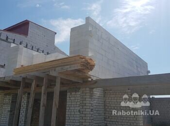 Достройка 3 этажа 54 кв.м., кровля