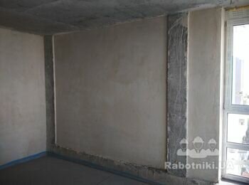 Штукатурка по маякам, шпаклевка, покраска (80 м2) в 1К (35м2) Киев