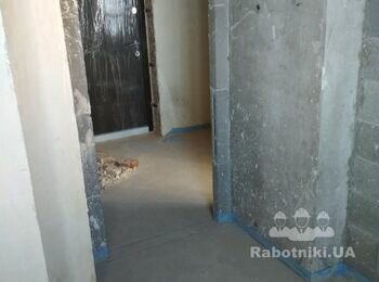 Штукатурка по маякам, шпаклевка, покраска (80 м2) в 1К (35м2) Киев