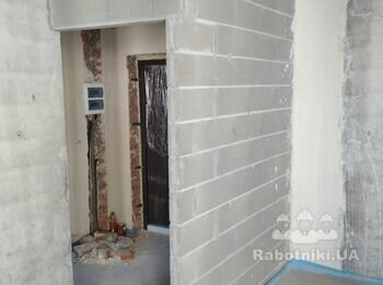 Штукатурка по маякам, шпаклевка, покраска (80 м2) в 1К (35м2) Киев