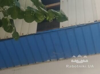 Частичный ремонт фасада и частичная замена пластиковой вагонки.