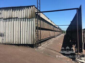 Ремонт светового (зенитного) фонаря на промышленном здании