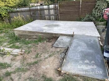 Укладка плитки на террасу под беседку 19,5М2 (Киев)