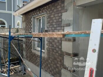 Облицовка фасада клинкерной плиткой