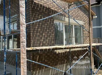 Облицовка фасада клинкерной плиткой
