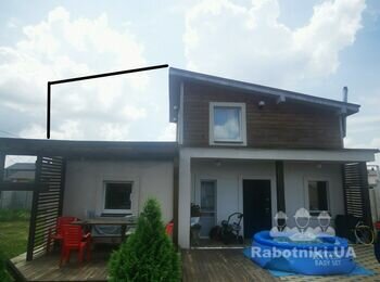 Каркасна прибудова мансарди каркасного котеджу