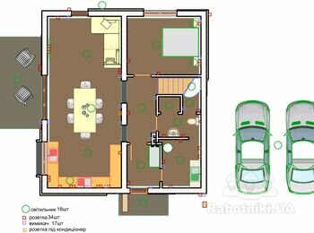 Разводка электрики и электрокотел в частном доме 140м.кв (Белогородка)