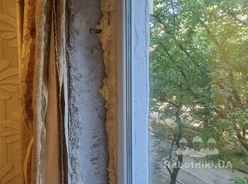 Внутренние откосы из гипсокартона.