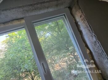 Внутренние откосы из гипсокартона.