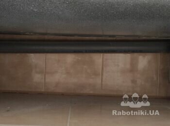 Прокладання водовідведення в стіні (у штробу), прибл 5 м