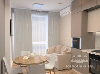 Ремонт 1 к. кв. під ключ з матеріалами