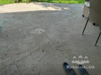 Укладка плитки на террасе 23кв.м.