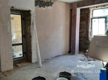 Штукатурка, шпаклевка, покраска. Больше 100 квадратов