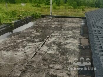 Монтаж ПВХ мембрани на плоску покрівлю (50м2)