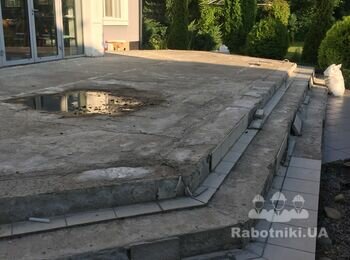 Залити поверхню тераси 60 м 2